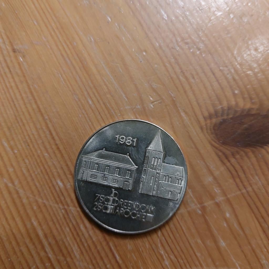 Munt van breendonk 1 meute 1981, Timbres & Monnaies, Enlèvement