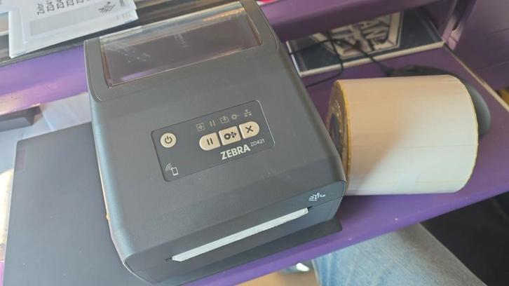 Labelprinter Zebra421d, Computers en Software, Labelprinters, Nieuw, Etiket, Tape-label, Ophalen