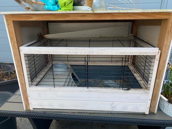 Caviahok, Dieren en Toebehoren, Knaagdieren en Konijnen | Hokken en Kooien, Gebruikt, Kooi, Minder dan 60 cm, 75 tot 110 cm, Cavia