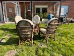 Tuinset rotan, Tuin en Terras, Ophalen, 4 zitplaatsen, Gebruikt, Rotan