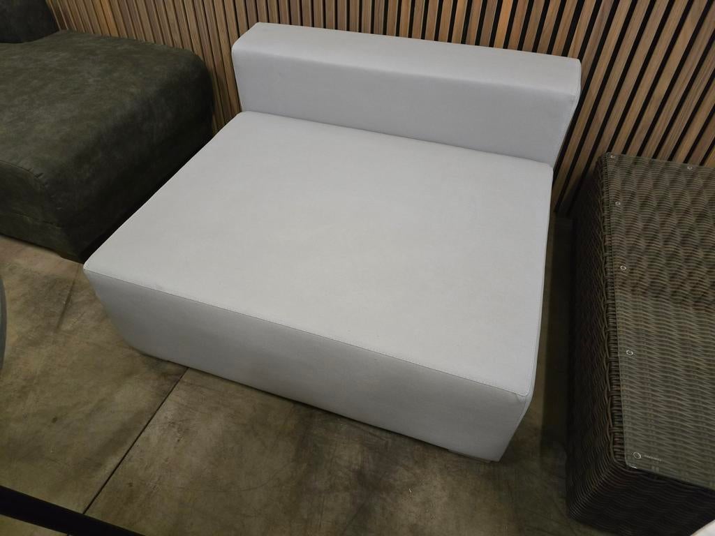 Chaise longue de jardin grise 110x110, Enlèvement, Comme neuf