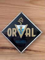 Plaque émaillée Orval 12/12cm, Enlèvement ou Envoi