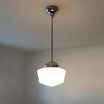 Lampe vintage art déco en verre opalin, Enlèvement, Utilisé, Verre, Vintage/ Art Deco