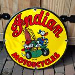 indian motorcycles emaille reclamebord, Verzamelen, Ophalen of Verzenden, Reclamebord