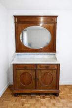 Commode Belle Epoque avec miroir et plateau en marbre, Antiquités & Art, Enlèvement