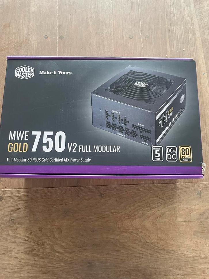 Cooler Master MWE Gold 750 V2 – 750W Full Modular PSU, Computers en Software, Interne voedingen, Nieuw, Ophalen of Verzenden