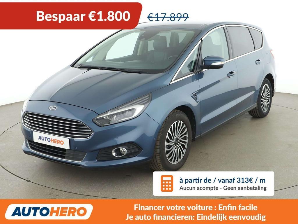 Ford S-Max 2.0 TDCi EcoBlue Titanium (automatique), Autos, Cuir, Achat, 174 g/km, 7 places