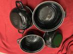 Mosselpotjes, Huis en Inrichting, Keuken | Potten en Pannen, Ophalen of Verzenden, Zo goed als nieuw