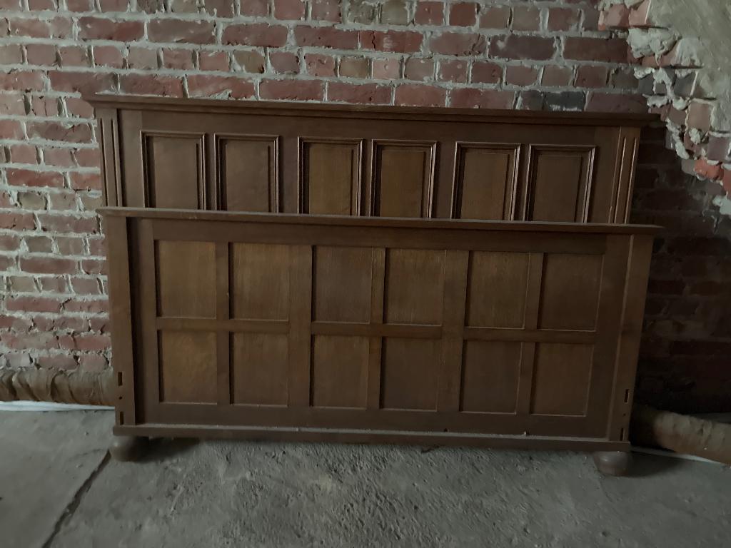 Vintage Antieken bed en kleerkast, Antiquités & Art, Enlèvement