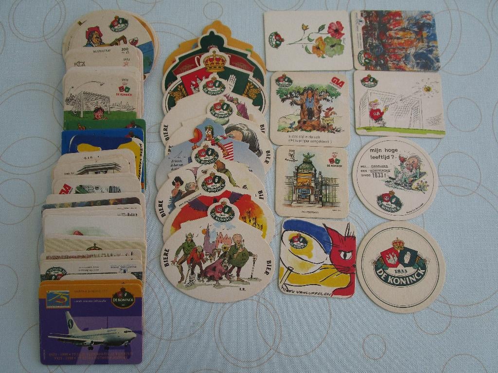 bierkaartjes De koninck, Ophalen, Gebruikt, Viltje(s), De Koninck