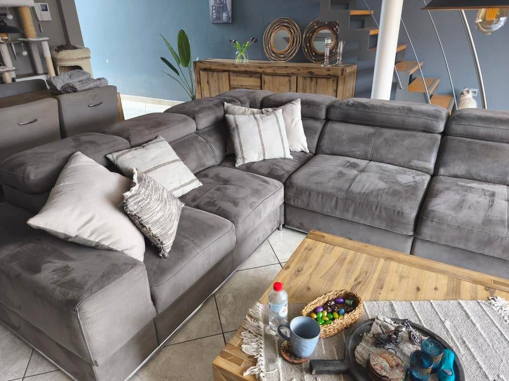 Mooie grote zithoek., Enlèvement, Tissus