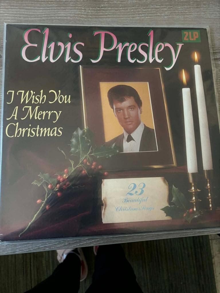 Elvis dubbel lp, I wish you a merry Christmas,Duitse persing, Beschermende buitenhoes, Ophalen of Verzenden, Zo goed als nieuw