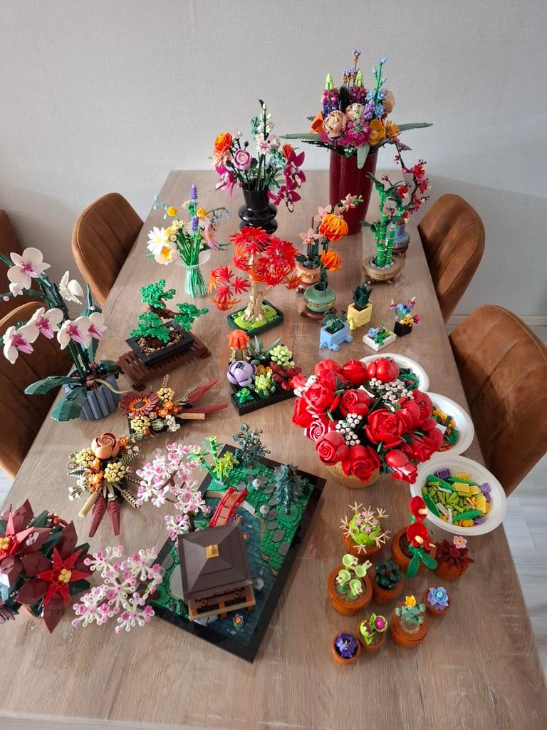 Lego bloemen, Ophalen