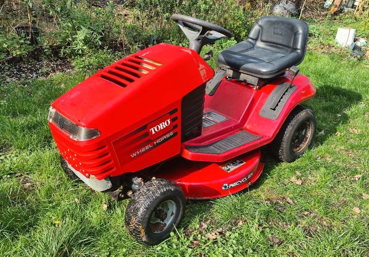 Toro Zitmaaier, Tuin en Terras, Grasmaaiers, Zo goed als nieuw, Benzine-grasmaaier, 50 cm of meer, Cirkelmaaier, Elektrische starter