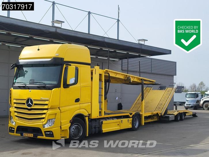 Mercedes Actros 1845 4X2 NL-Combi Car transporter GS Meppel, Autos, Camions, Entreprise, Achat, Air conditionné, Feux de virage