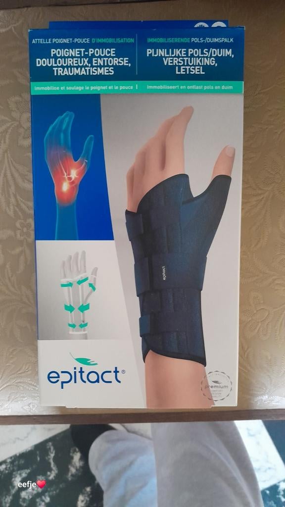Epitact brace linker hand maat S, Ophalen, Nieuw
