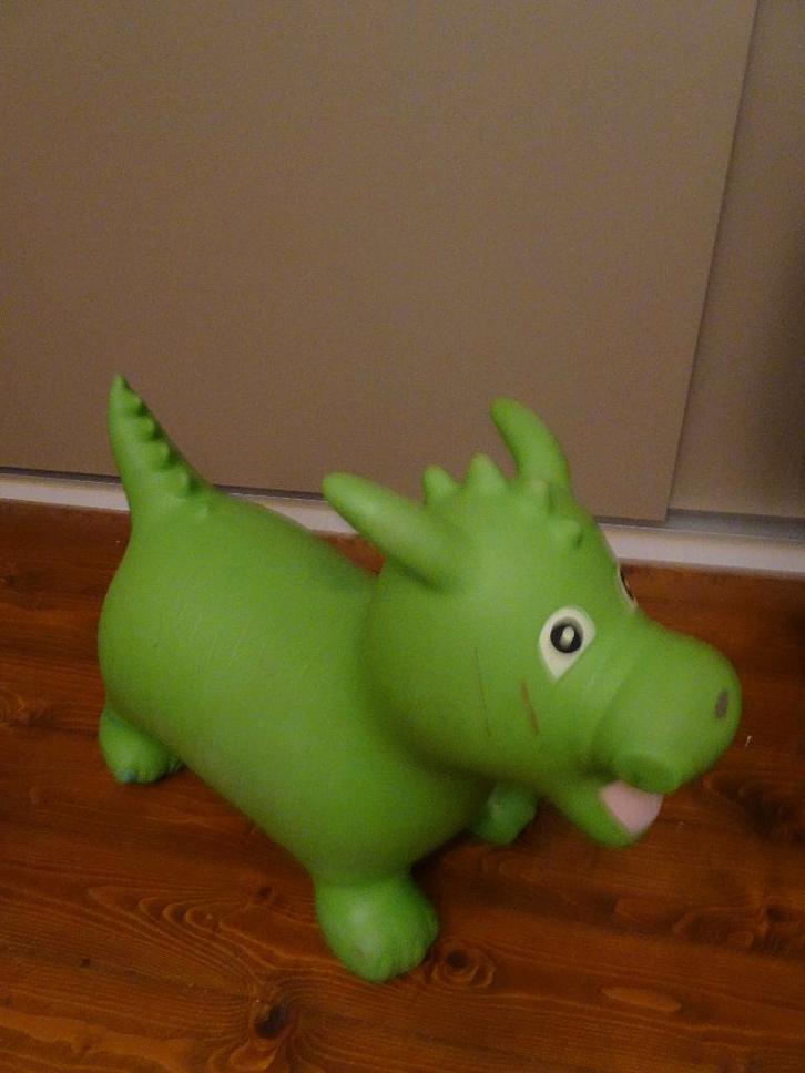 Groene hobbeldraak (Jamara), Kinderen en Baby's, Speelgoed | Hobbelfiguren, Zo goed als nieuw, Ophalen