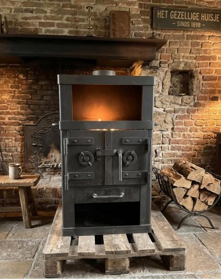 werkplaats kachel houtkachel, Huis en Inrichting, Kachels, Gebruikt, Houtkachel, Hout, Ophalen