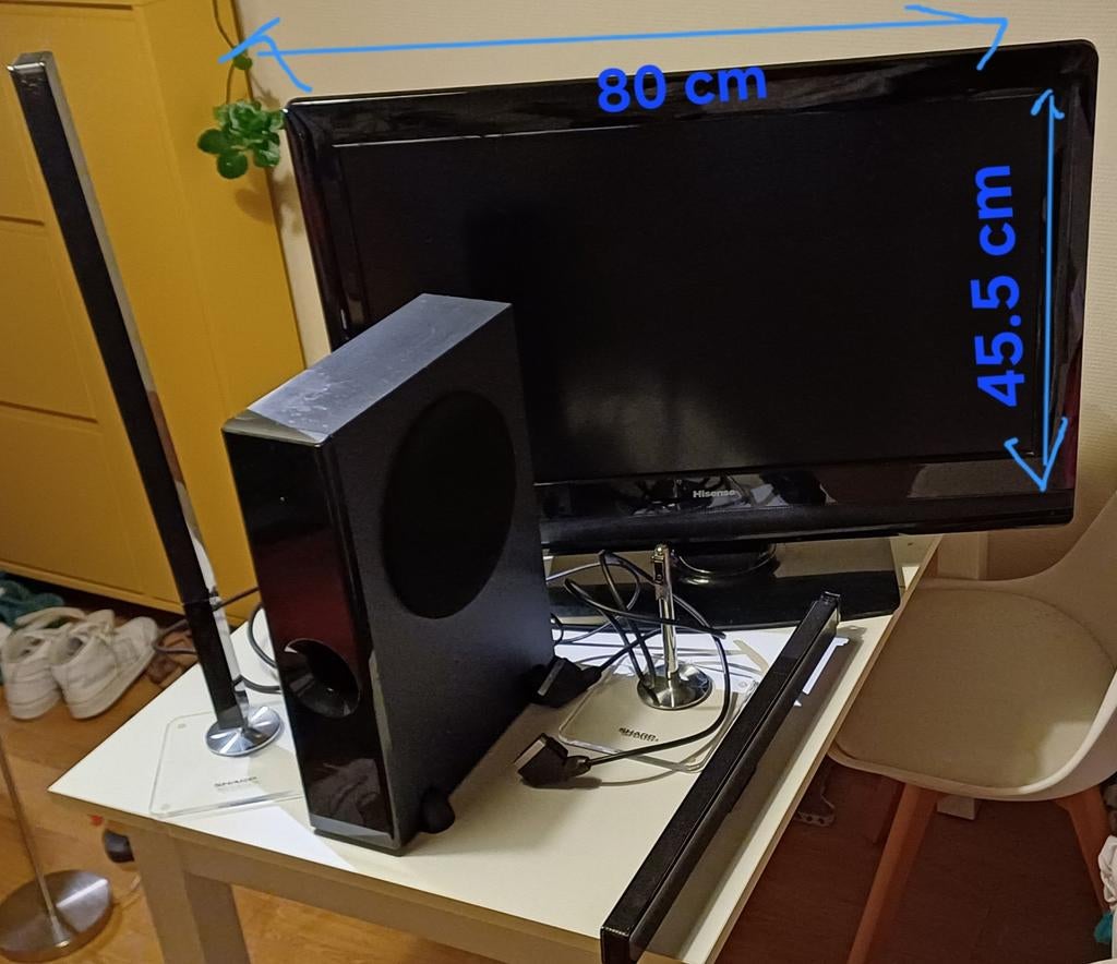 Tv 'Hisense' en soundbar: home theater system HT- SL 70, Enlèvement, Barre de son