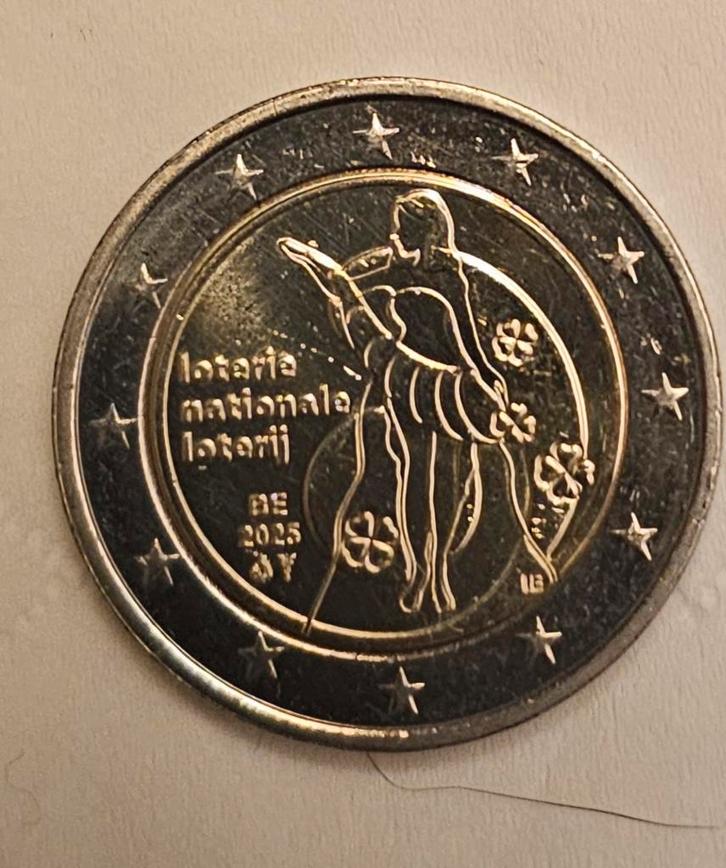 2 euros de loterie nationale belge commémorative 2025, Timbres & Monnaies, Monnaies | Europe | Monnaies euro, Monnaie en vrac