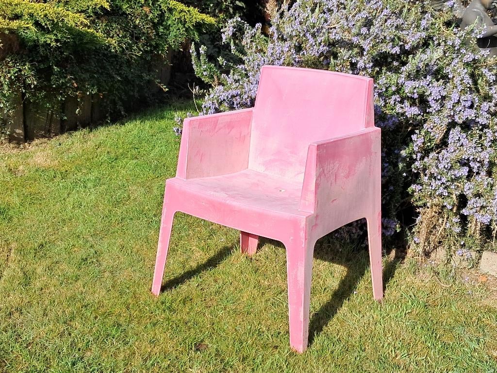 decoratieve TUINSTOEL, Ophalen