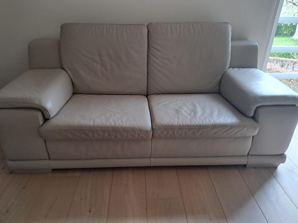 Lederen tweepersoonszetel, Ophalen, Zo goed als nieuw