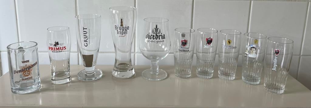 Bierglazen, Ophalen of Verzenden, Gebruikt