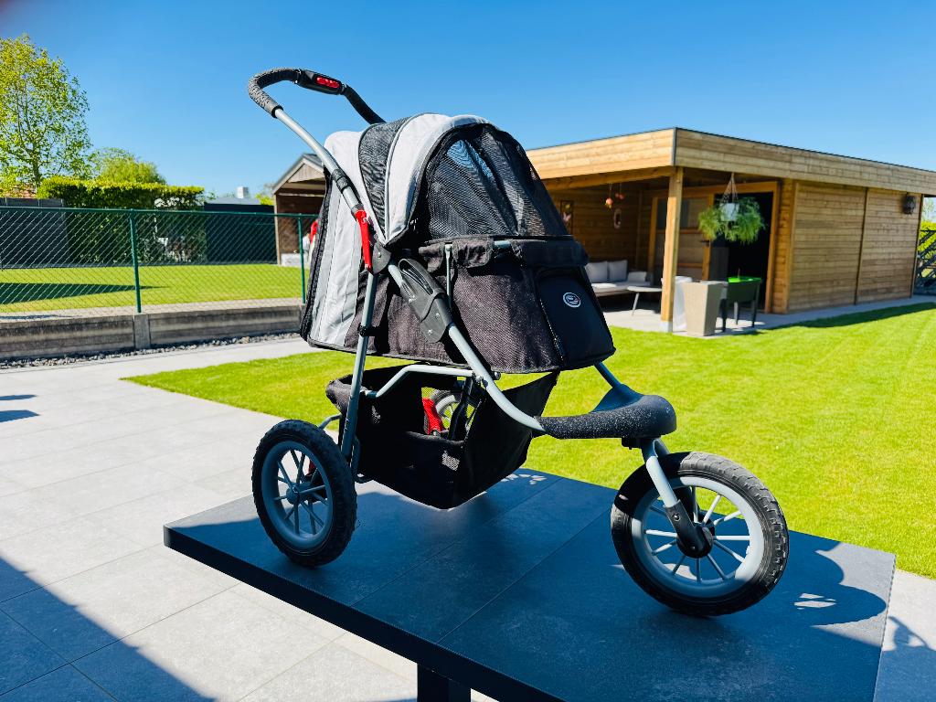 Hondenbuggy InnoPet Comfort EFA - zwart/grijs, Ophalen, Zo goed als nieuw