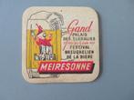 oud bierviltje Meiresonne Gent Breughels Bierfestival 1957, Enlèvement ou Envoi, Comme neuf, Sous-bock, Autres marques