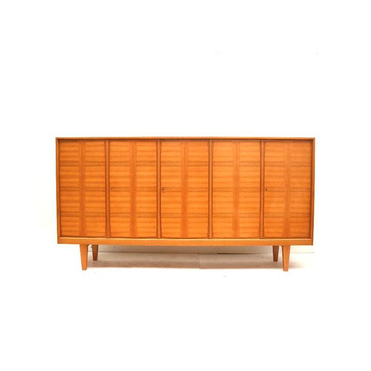 Groot vintage dressoir highboard jaren '60 '70 design, Huis en Inrichting, Kasten | Ladekasten, Verzenden