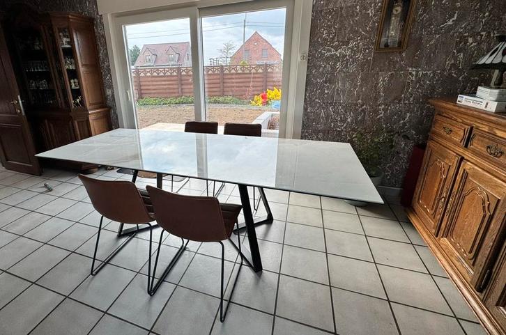 Table à manger extensible design en céramique Dome Deco, Maison & Meubles, Tables | Tables à manger, Comme neuf, 150 à 200 cm