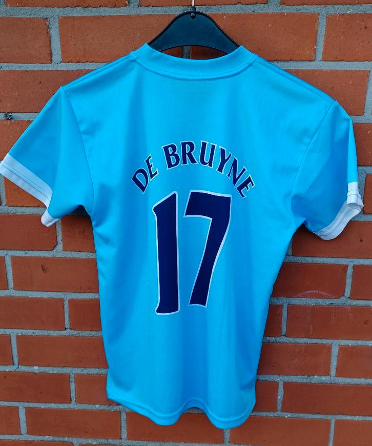 Maillot du Manchester City - De Bruyne, Sports & Fitness, Football, Utilisé, Maillot, Taille XS ou plus petite, Enlèvement ou Envoi