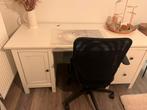 Bureau wit en bureaustoel, Huis en Inrichting, Ophalen, Zo goed als nieuw, Bureau