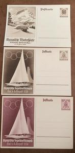 3 billets pour les Jeux olympiques allemands 1936, Collections, Cartes postales | Étranger, Allemagne, 1920 à 1940, Non affranchie