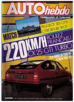 Auto Hebdo nr 438 sept 84 - Peugeot 305, Citroén BX19, Visa, Gelezen, Peugeot, Ophalen of Verzenden, Collectif