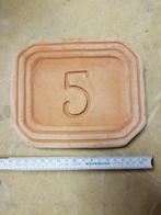 Terracotta huisnummer 5, Ophalen of Verzenden, Nieuw, Terracotta