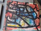 Antoine Folacci - vintage schilderij cobra stijl, Ophalen