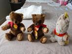 Steiff 2 beertjes mohair en 1 konijntje - nieuwe (vintage), Verzamelen, Ophalen of Verzenden, Nieuw, Stoffen beer, Steiff