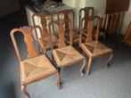 LOT 104: 6 antieke stoelen rieten zitvlak, Antiek en Kunst, Ophalen