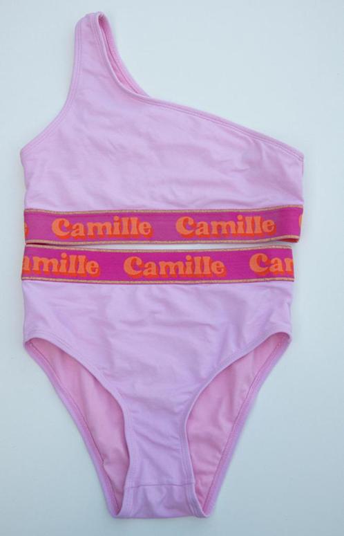 Bikini Camille roze JBC Maat 164 -14 jaar ZGAN, Kinderen en Baby's, Kinderkleding | Kinder-zwemkleding, Zo goed als nieuw, Bikiniset