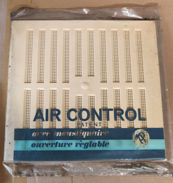 AIR CONTROL SCHUIF LUCHTROOSTER PVC WIT 5st., Doe-het-zelf en Bouw, Ventilatie en Afzuiging, Nieuw, Ophalen of Verzenden