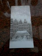 kerstkaart Grote markt met kribbe, Ophalen of Verzenden, Ongelopen, Brussel (Gewest)