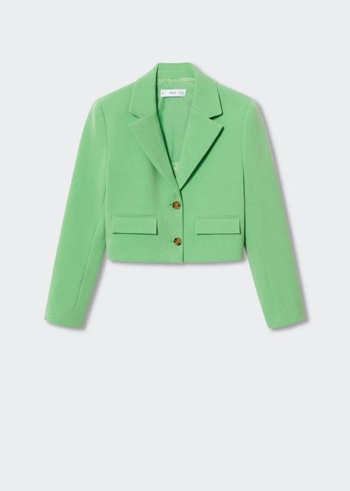 Groene cropped blazer van MANGO – Nieuw, nooit gedragen, Kleding | Dames, Jasjes, Kostuums en Pakken, Nieuw, Jasje, Maat 38/40 (M)