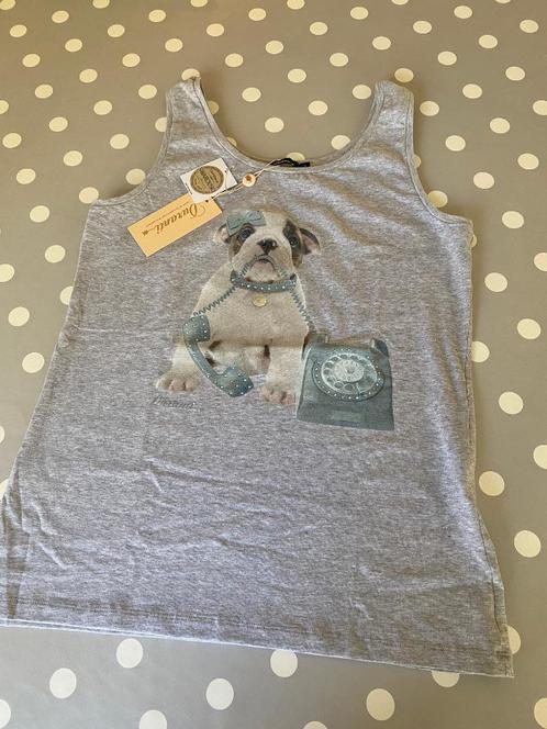 Nieuwe grijze top Duranti maat L, Kleding | Dames, Topjes, Nieuw, Maat 42/44 (L), Grijs, Zonder mouw, Ophalen of Verzenden
