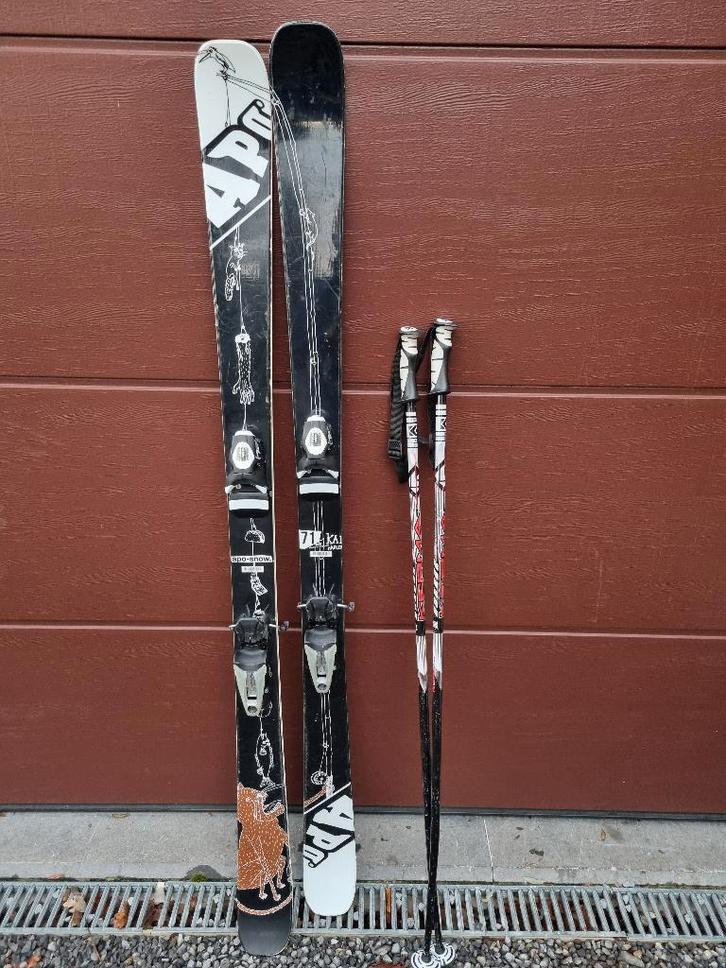 Freestyle ski-app Kai Mahler 171 cm en stokken, Sport en Fitness, Skiën en Langlaufen, Gebruikt, Ski's, Ski, Overige merken, 160 tot 180 cm