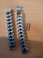 nieuw zilverkleur stalen horlogebandje , polsbandje, Handtassen en Accessoires, Armbanden, Ophalen of Verzenden, Nieuw, Zilver