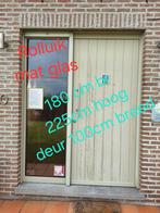 Voordeur 100br 225h met raam, 215 cm of meer, Gebruikt, Glas, 100 tot 120 cm