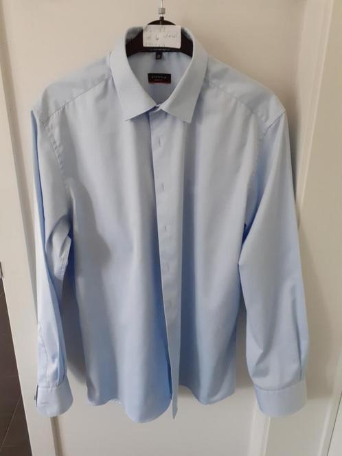 ETERNA Lichtbauw herenhemd Maat: 44 = XL Prijs: € 4, Kleding | Heren, Grote Maten, Gedragen, Overhemd, Blauw, Ophalen of Verzenden