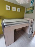 Kinderbed hoogslaper met kasten, Une personne, Enlèvement, Utilisé, 160 à 180 cm