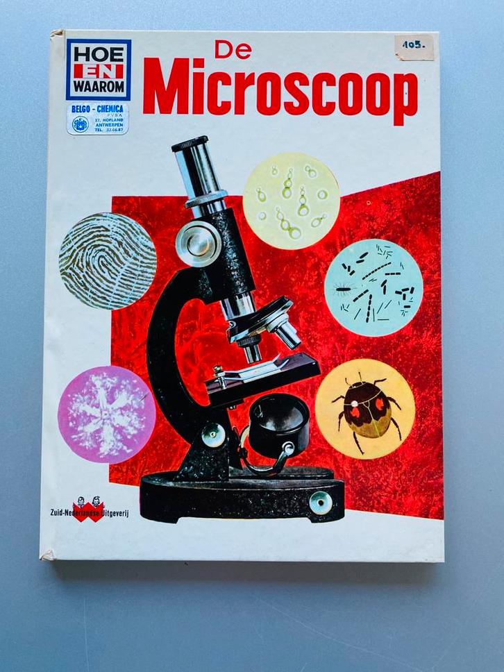 🍄Hoe en Waarom.De Microscoop.goede staat. Collectorsitem, Verzamelen, Complete verzamelingen en Collecties, Ophalen of Verzenden